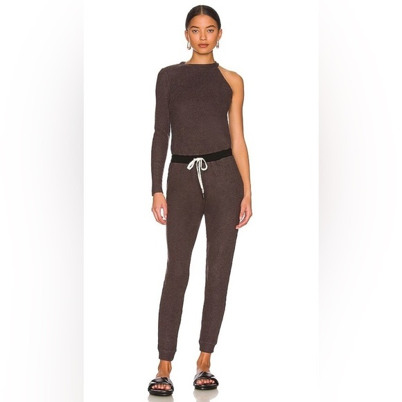 n:philanthropy Baywood Waffle Knit Jumpsuit in Charcoal Grey Extra Small NWT - Picture 1 of 13